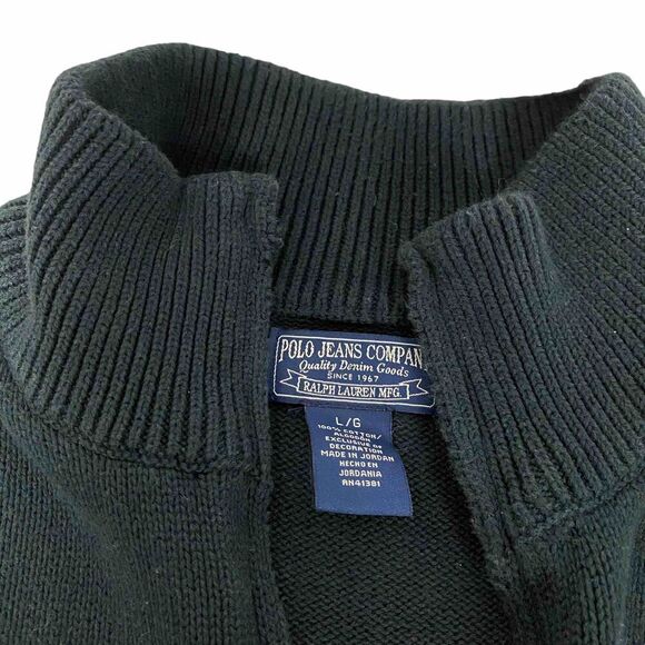 Polo Jeans Company Mens 1/4 Zip Sweater Large - Picture 5 of 7